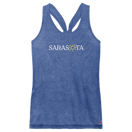 Sarasota Style Racerback Tank Top in Blue - Sarasota Florida | Sarasota Store