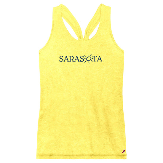 Sarasota Style Racerback Tank Top in Yellow - Sarasota Florida | Sarasota Store