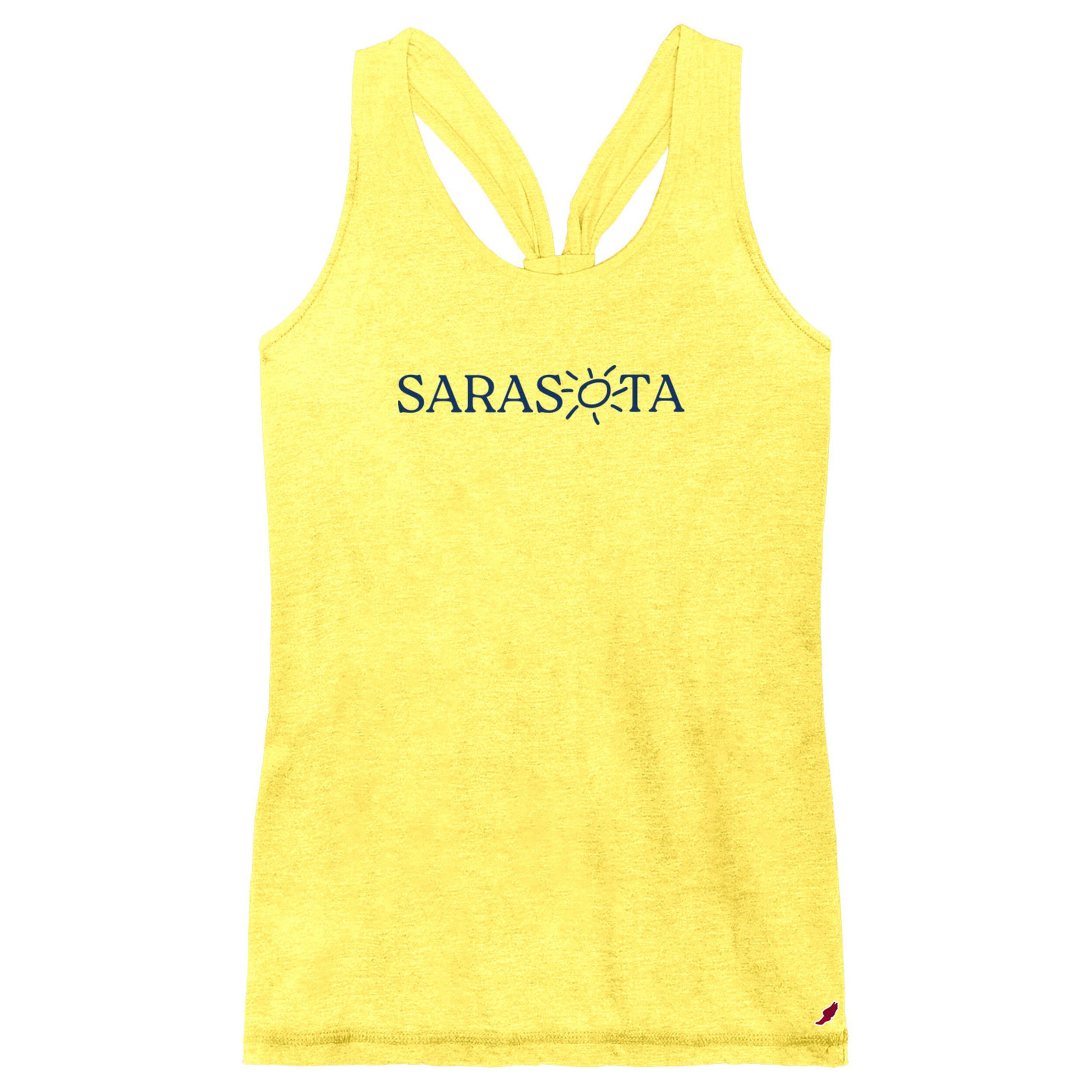 Sarasota Style Racerback Tank Top in Yellow - Sarasota Florida | Sarasota Store
