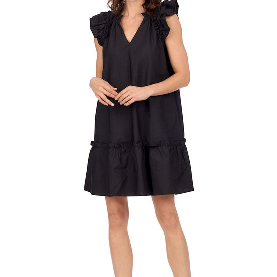 Sarasota Style Ruffle Dress in Black - Sarasota Florida | Sarasota Store