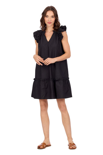 Sarasota Style Ruffle Dress in Black - Sarasota Florida | Sarasota Store