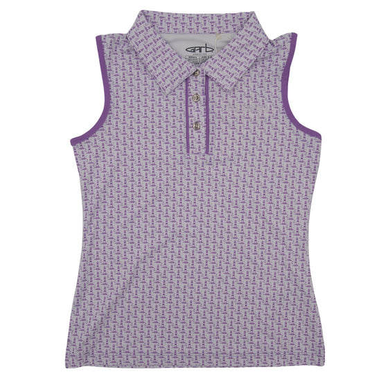 Sarasota Style Sleeveless Darya Polo Shirt in Purple - Sarasota Florida | Sarasota Store