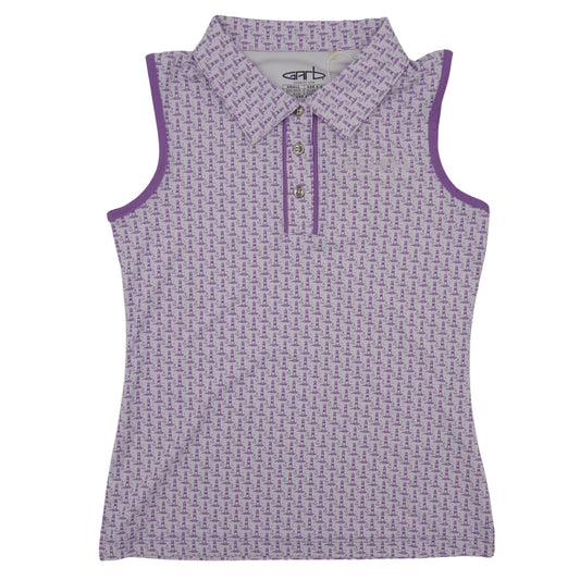 Sarasota Style Sleeveless Darya Polo Shirt in Purple - Sarasota Florida | Sarasota Store