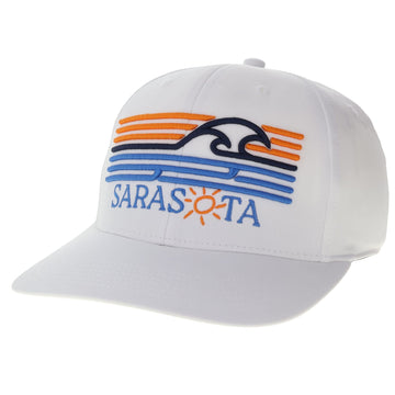 Sarasota Style Snapback Cap in White - Sarasota Florida | Sarasota Store