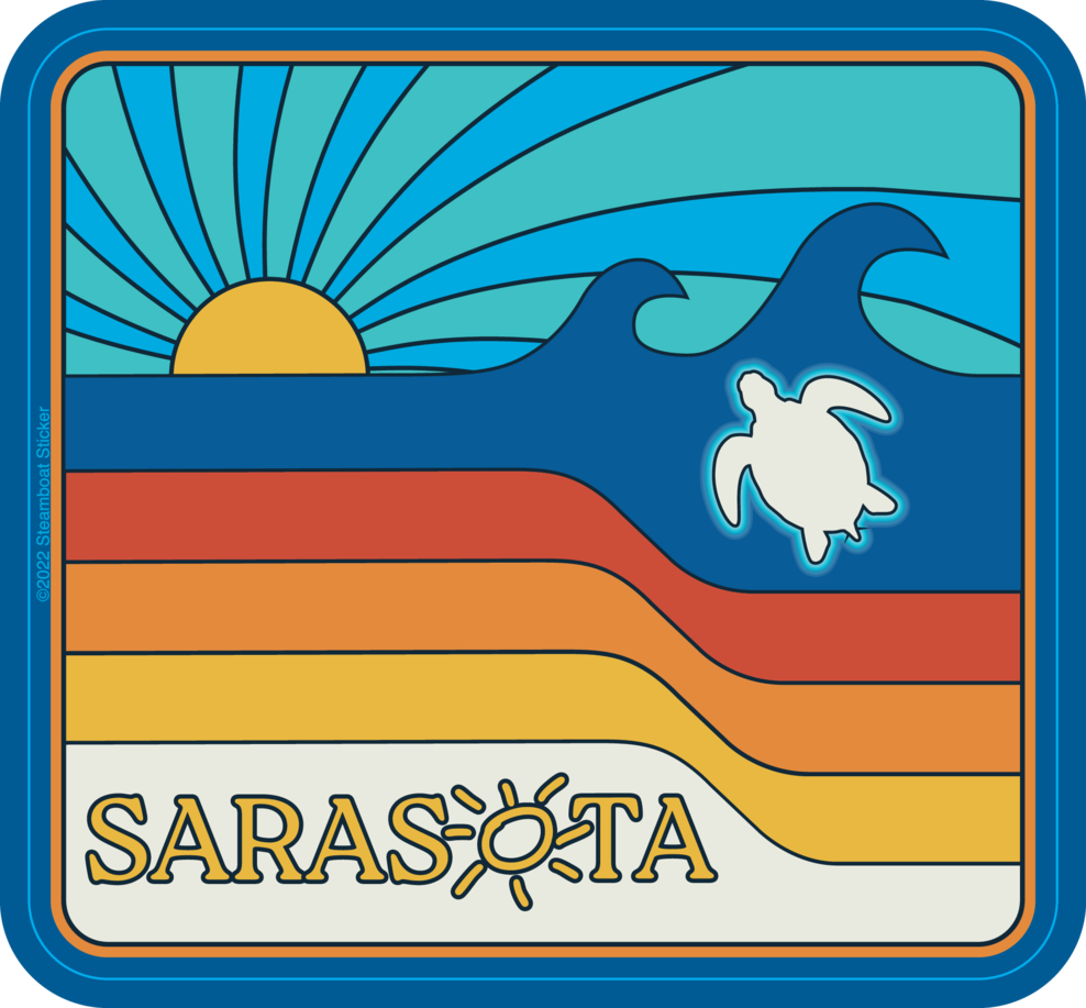 Sarasota Style Sticker - A Team - Sarasota Florida | Sarasota Store