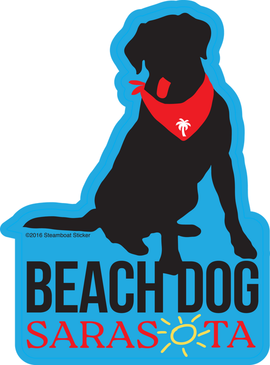 Sarasota Style Sticker - Bandana Dog - Sarasota Florida | Sarasota Store