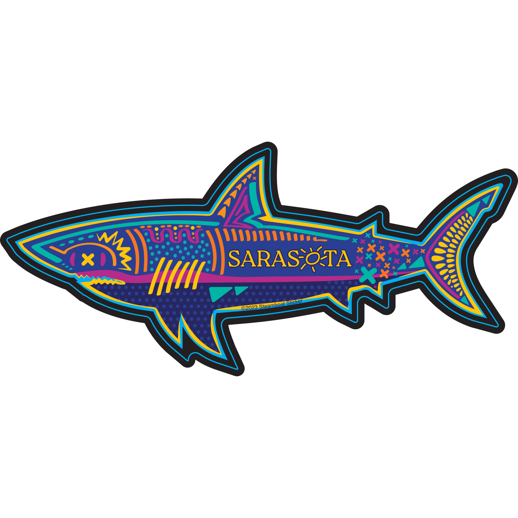 Sarasota Style Sticker - Coco Shark - Sarasota Florida | Sarasota Store