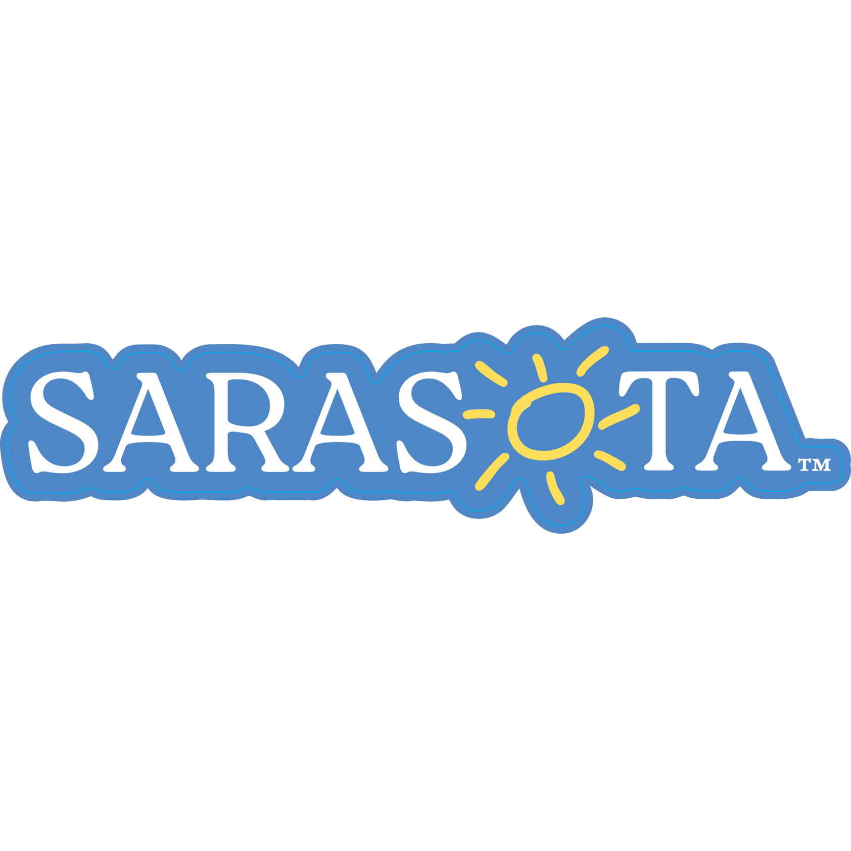 Sarasota Style Sticker - Logo White Back Lb - Sarasota Florida | Sarasota Store