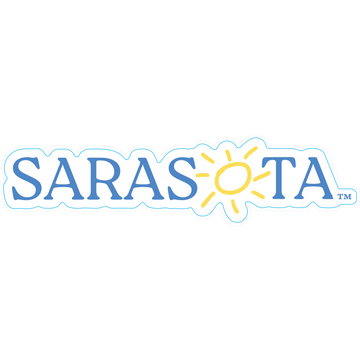 Sarasota Style Sticker - Sarasota Logo White - Sarasota Florida | Sarasota Store