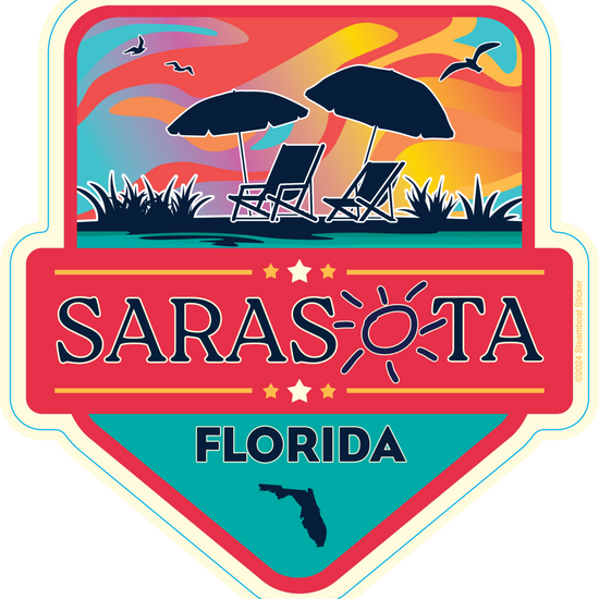 Sarasota Style Sticker - Summer Sky Coastal - Sarasota Florida | Sarasota Store