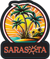 Sarasota Style Sticker - Sunburnst Palms - Sarasota Florida | Sarasota Store