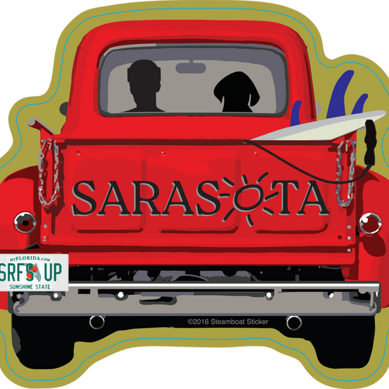 Sarasota Style Sticker - Truck Surf - Sarasota Florida | Sarasota Store