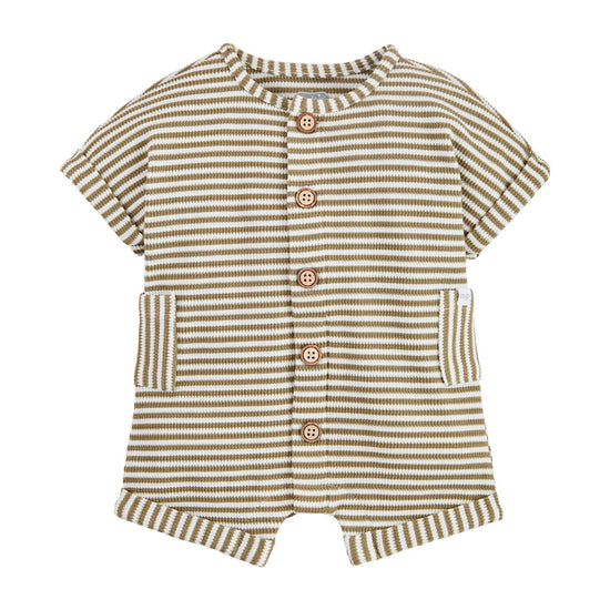 Sarasota Style Stripe Romper in Green - Sarasota Florida | Sarasota Store