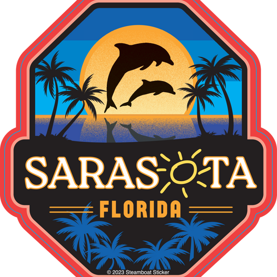 Sarasota Style Sunrise Palms Dolphins - Sarasota Florida | Sarasota Store
