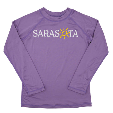 Sarasota Style Sunshirt Long Sleeve T-Shirt in Purple - Sarasota Florida | Sarasota Store