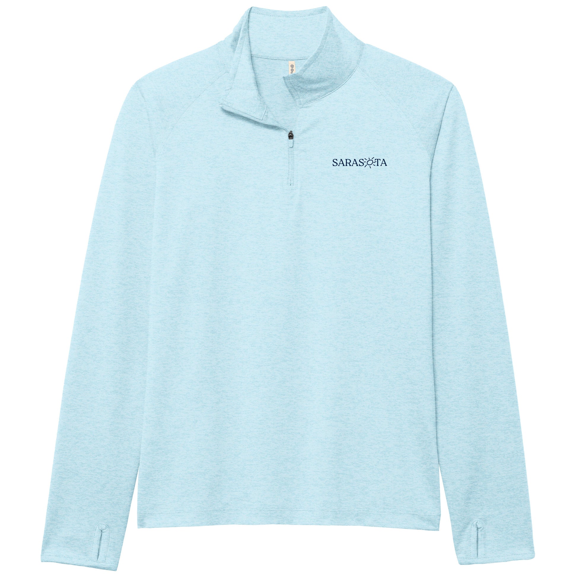 Sarasota Style Swerve Light Quarter Zip Pullover in Blue - Sarasota Florida | Sarasota Store