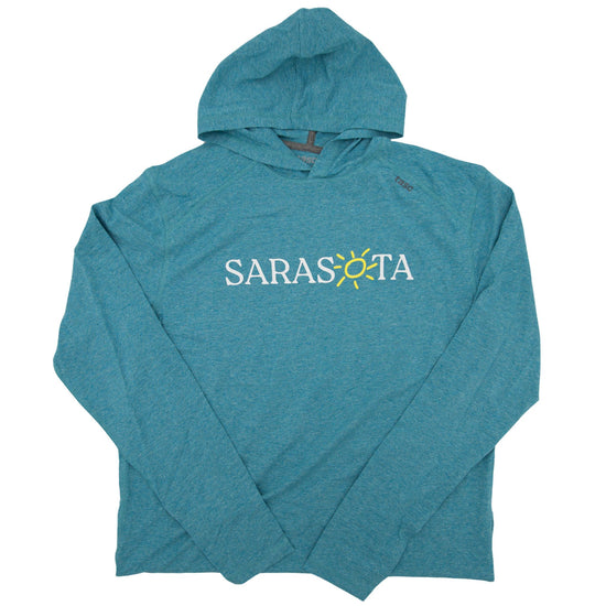 Sarasota Style x TASC Performance Light Hoodie in Blue - Sarasota Florida | Sarasota Store