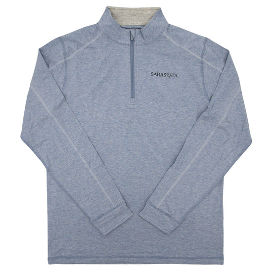 Sarasota Style x TASC Performance Light Quarter Zip Pullover in Blue - Sarasota Florida | Sarasota Store