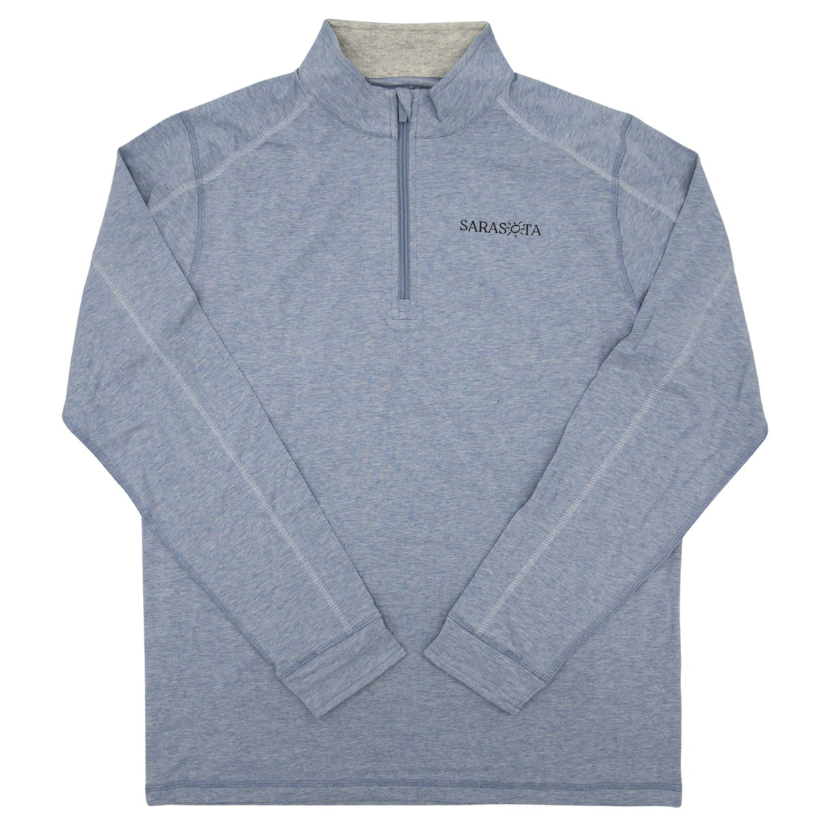 Sarasota Style x TASC Performance Light Quarter Zip Pullover in Blue - Sarasota Florida | Sarasota Store