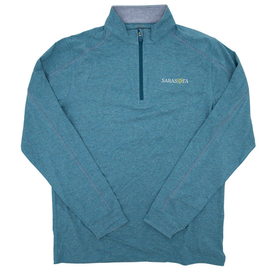 Sarasota Style x TASC Performance Quarter Zip Pullover in Blue - Sarasota Florida | Sarasota Store