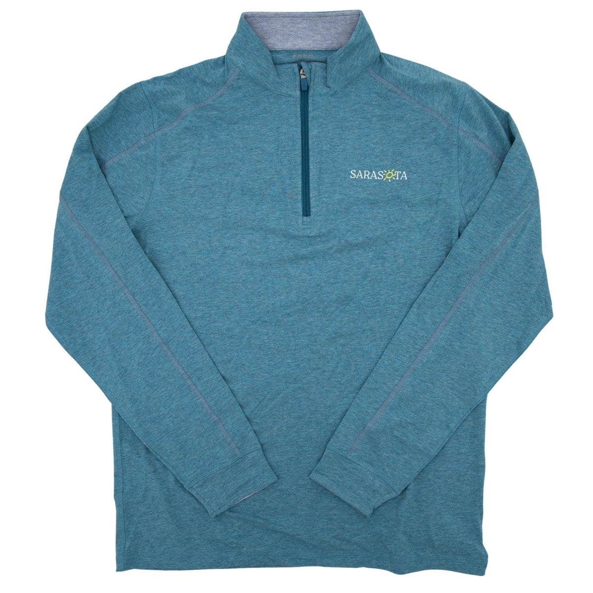 Sarasota Style x TASC Performance Quarter Zip Pullover in Blue - Sarasota Florida | Sarasota Store