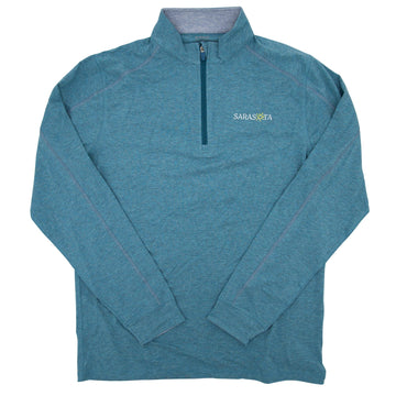 Sarasota Style x TASC Performance Quarter Zip Pullover in Blue - Sarasota Florida | Sarasota Store