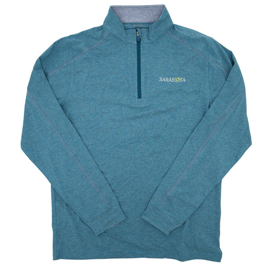 Sarasota Style x TASC Performance Quarter Zip Pullover in Blue - Sarasota Florida | Sarasota Store