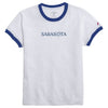 Sarasota Style Tee Blue Short Sleeve T-Shirt in White - Sarasota Florida | Sarasota Store