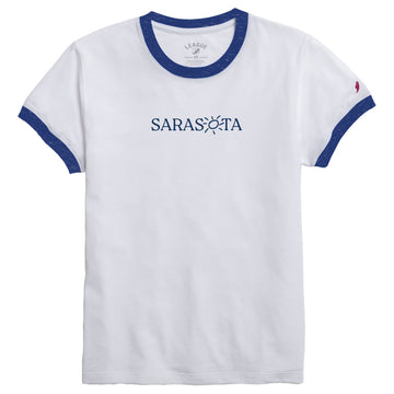 Sarasota Style Tee Blue Short Sleeve T-Shirt in White - Sarasota Florida | Sarasota Store