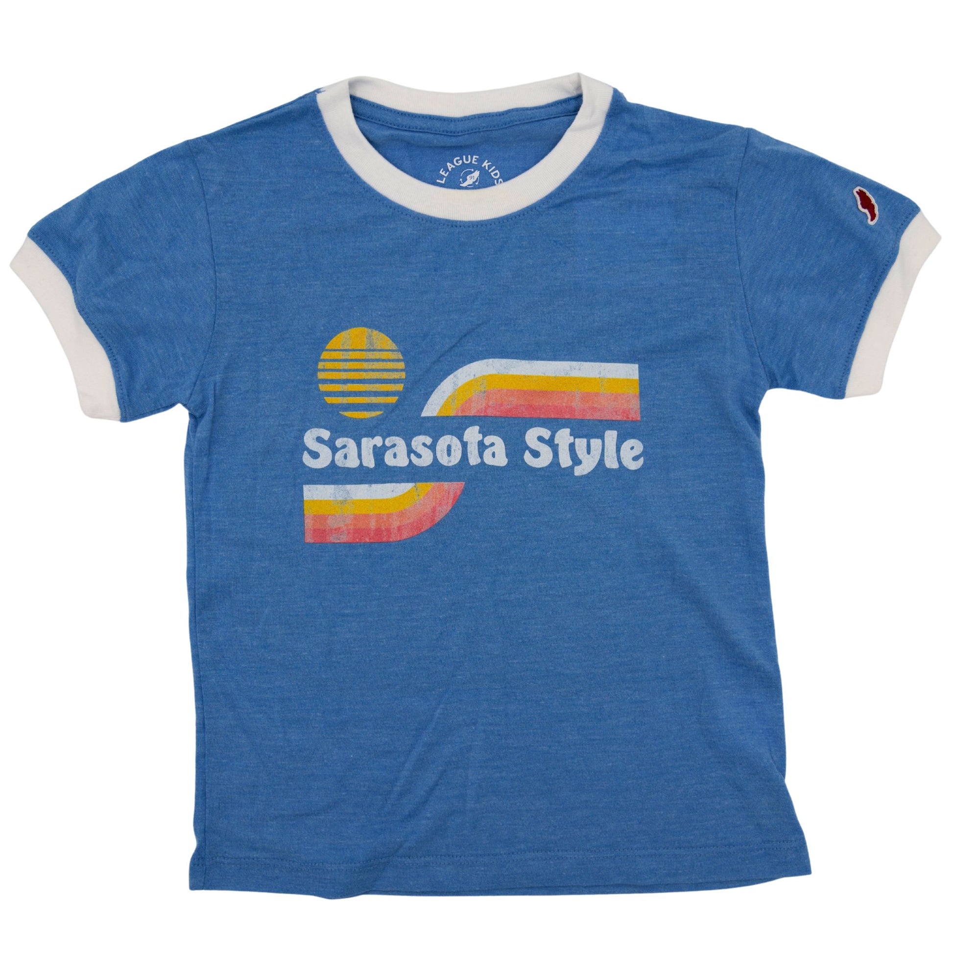 Sarasota Style Tee Light Short Sleeve T-Shirt in Blue - Sarasota Florida | Sarasota Store