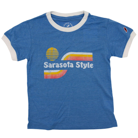 Sarasota Style Tee Light Short Sleeve T-Shirt in Blue - Sarasota Florida | Sarasota Store