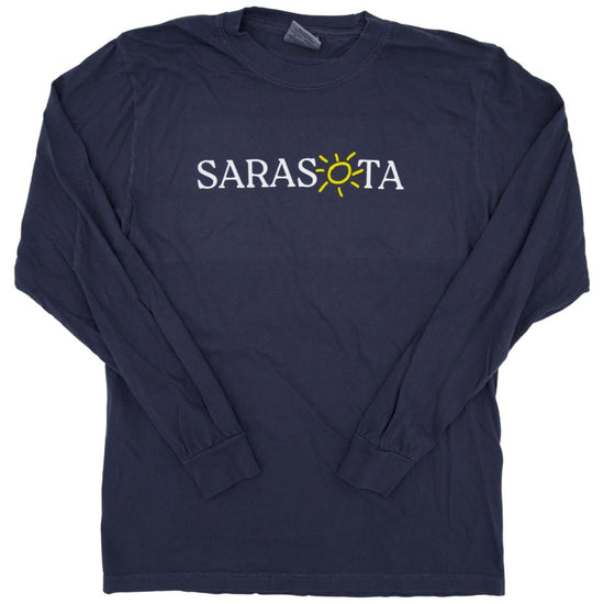 Sarasota Style Tee Long Sleeve T-Shirt in Navy - Sarasota Florida | Sarasota Store