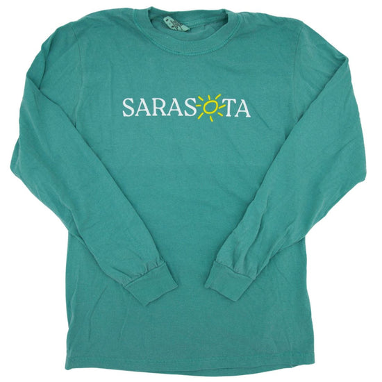 Sarasota Style Tee Long Sleeve T-Shirt in Teal - Sarasota Florida | Sarasota Store