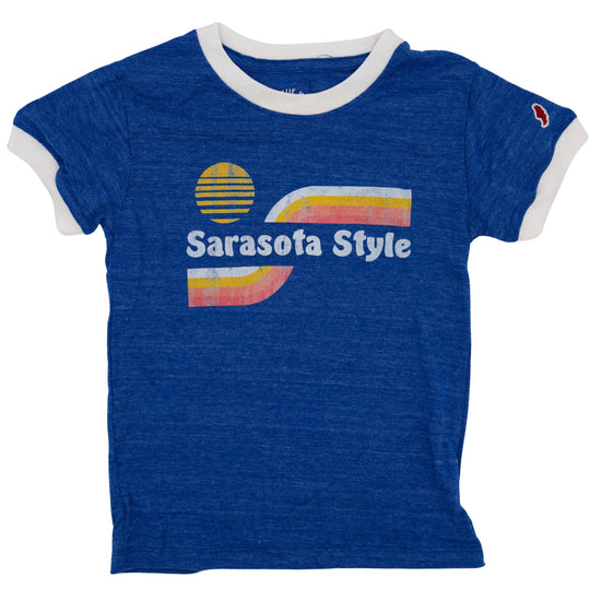 Sarasota Style Tee Short Sleeve T-Shirt in Blue - Sarasota Florida | Sarasota Store