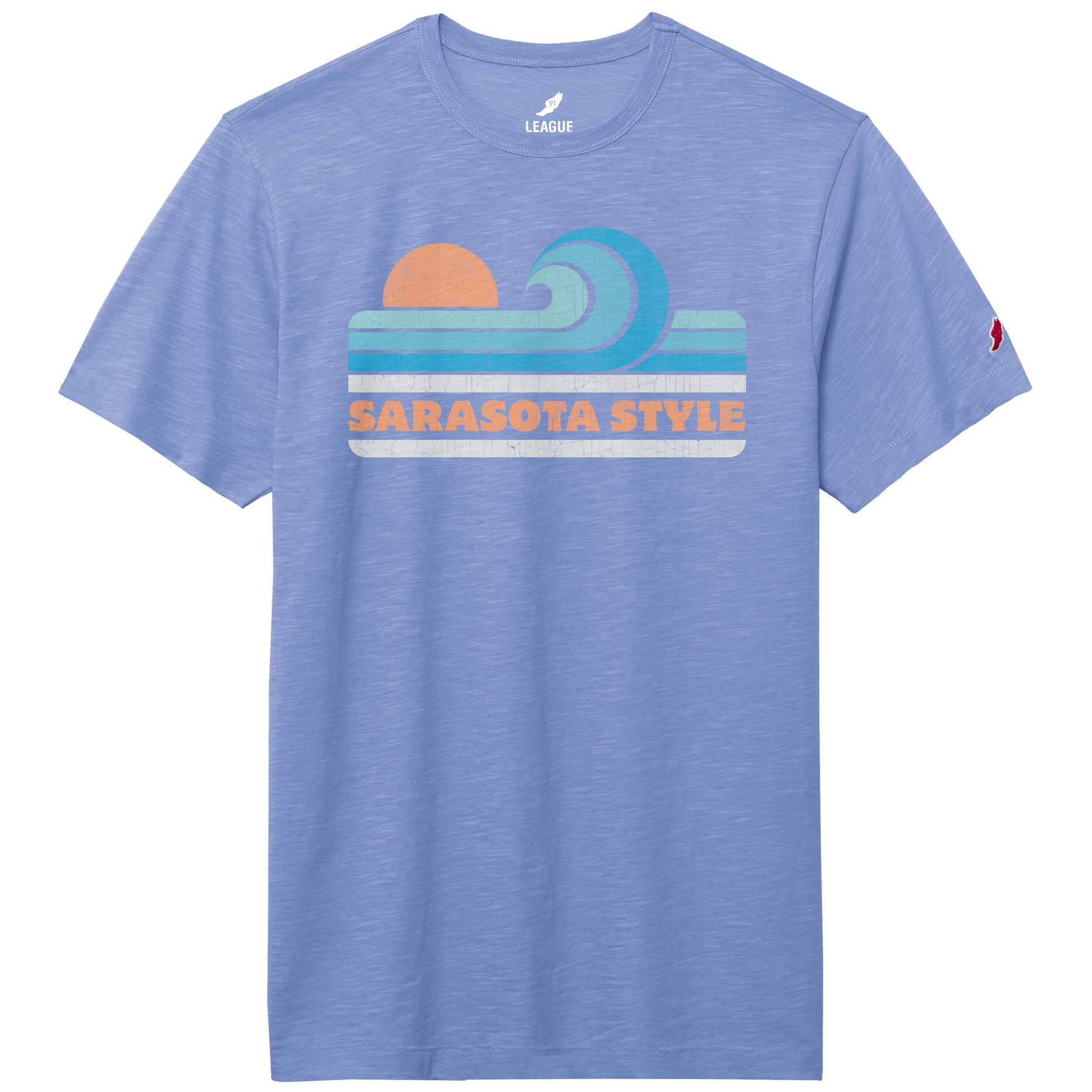 Sarasota Style Tee Short Sleeve T-Shirt in Blue - Sarasota Florida | Sarasota Store
