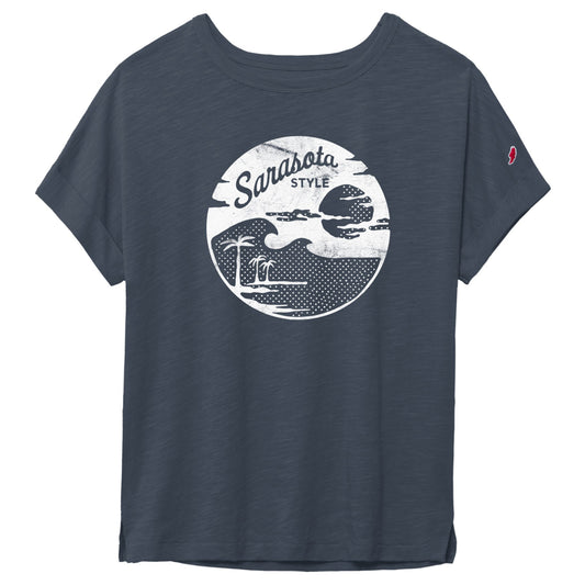 Sarasota Style Tee Short Sleeve T-Shirt in Navy - Sarasota Florida | Sarasota Store