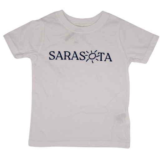 Sarasota Style Toddle Short Sleeve T-Shirt in White - Sarasota Florida | Sarasota Store