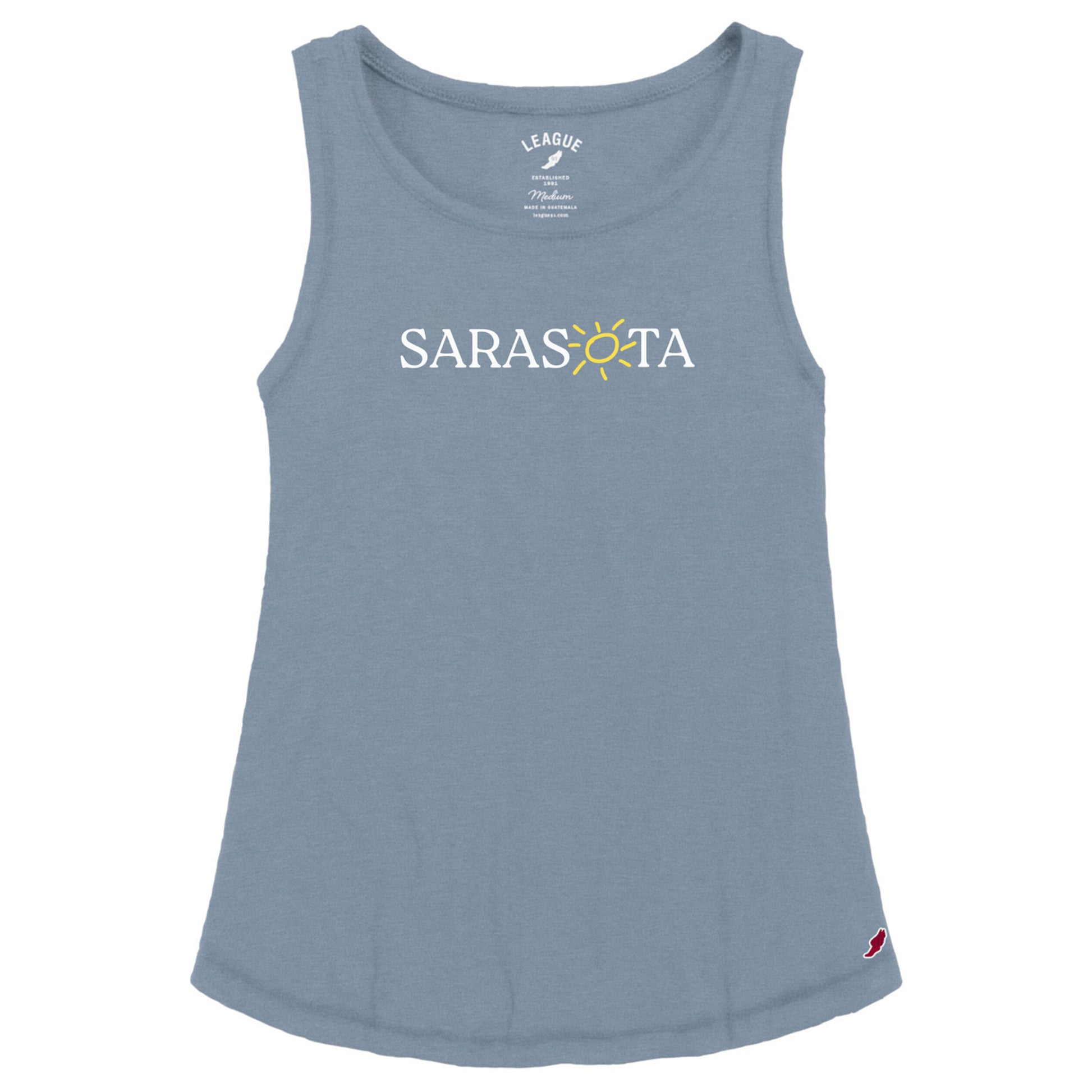 Sarasota Style Trapeze Tank Top in Blue - Sarasota Florida | Sarasota Store