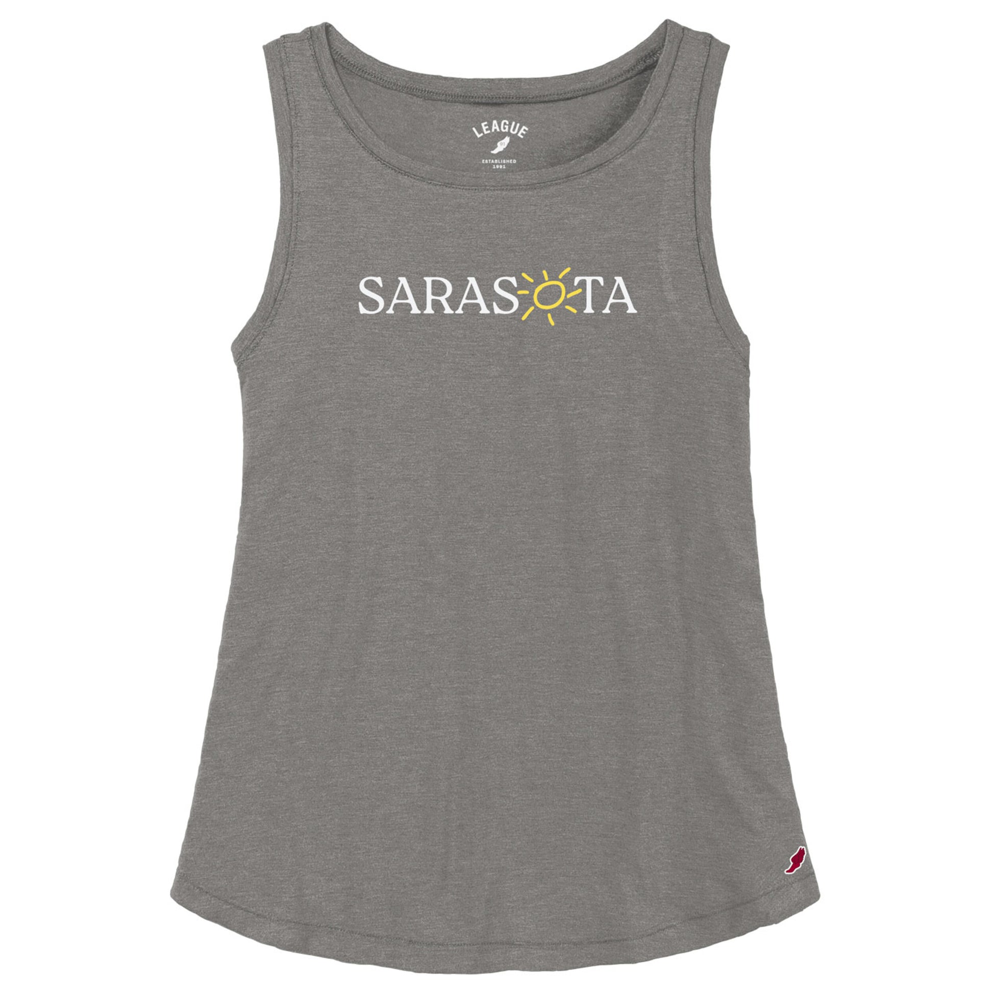 Sarasota Style Trapeze Tank Top in Gray - Sarasota Florida | Sarasota Store