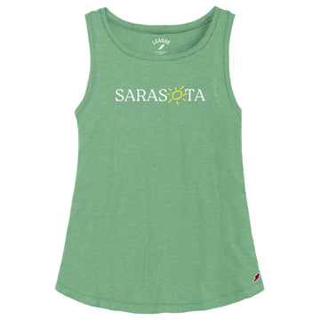 Sarasota Style Trapeze Tank Top in Green - Sarasota Florida | Sarasota Store