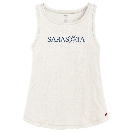 Sarasota Style Trapeze Tank Top in White - Sarasota Florida | Sarasota Store