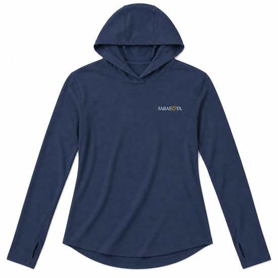 Sarasota TASC Ladies Recess Lightweight Hoodie — Navy