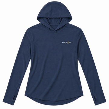 Sarasota TASC Ladies Recess Lightweight Hoodie — Navy