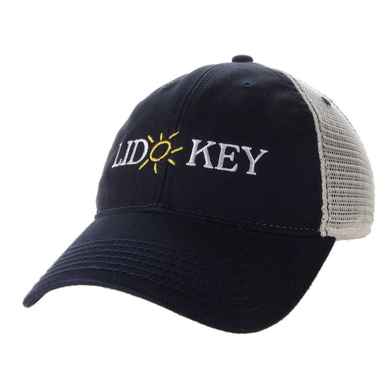 Lido Key Cap Trucker Navy | Sarasota Store