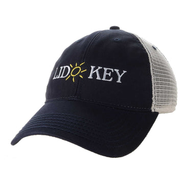 Lido Key Cap Trucker Navy | Sarasota Store